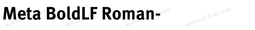 Meta BoldLF Roman字体转换 Meta BoldLF Roman字体转换